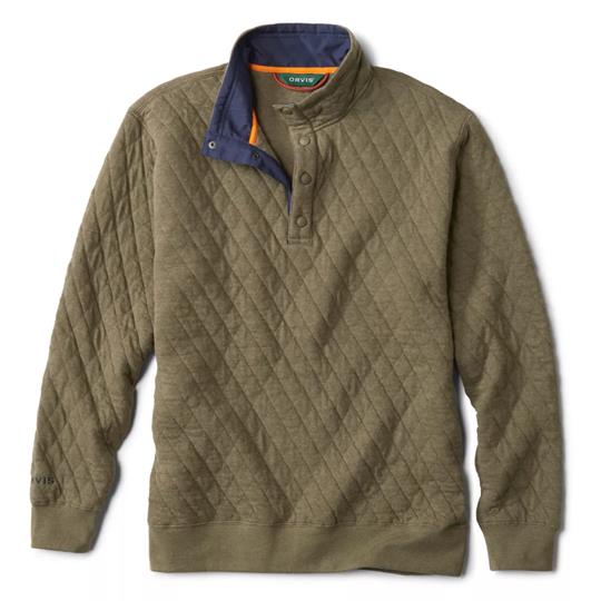 Orvis M's Outdoor Quilted Snap Sweatshirt